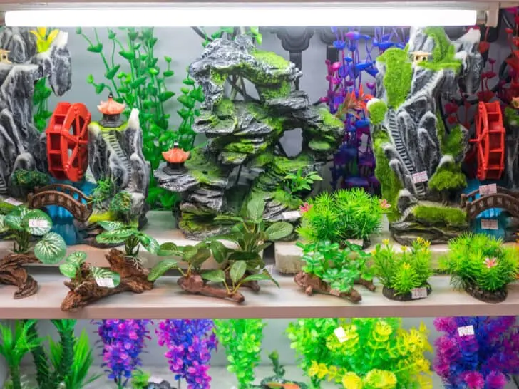 Underwater Plants and Stones for Aquarium Reef Decor