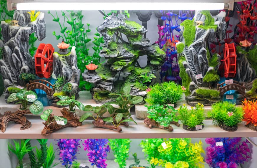 Underwater Plants and Stones for Aquarium Reef Decor